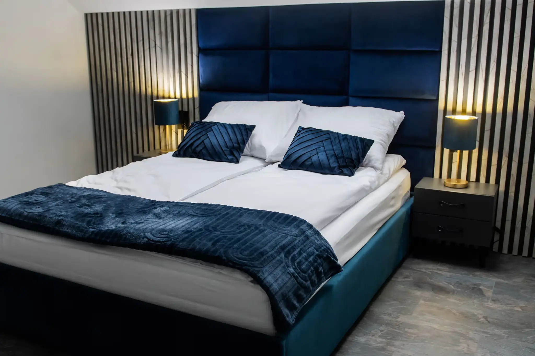 Sypialnia główna apartamentu Glamour