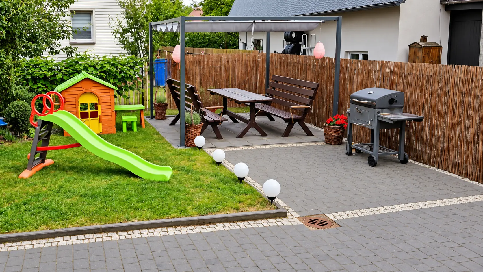 Osobna altana i własne miejsce do grillowania apartamentu Loft